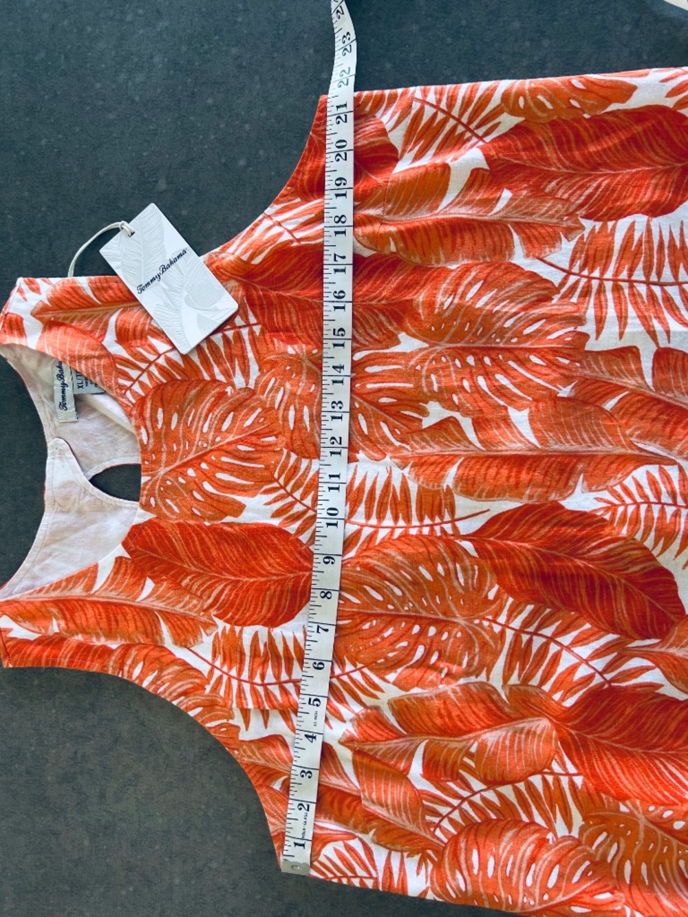 Tommy Bahama Sport Fondly Fan Linen Dress XL - Picture 5 of 5